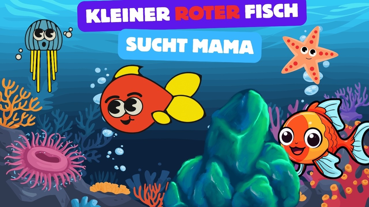 🎶 Kleiner roter Fisch sucht Mama: Kinderlieder zum Mitsingen | Sing Kinderlieder