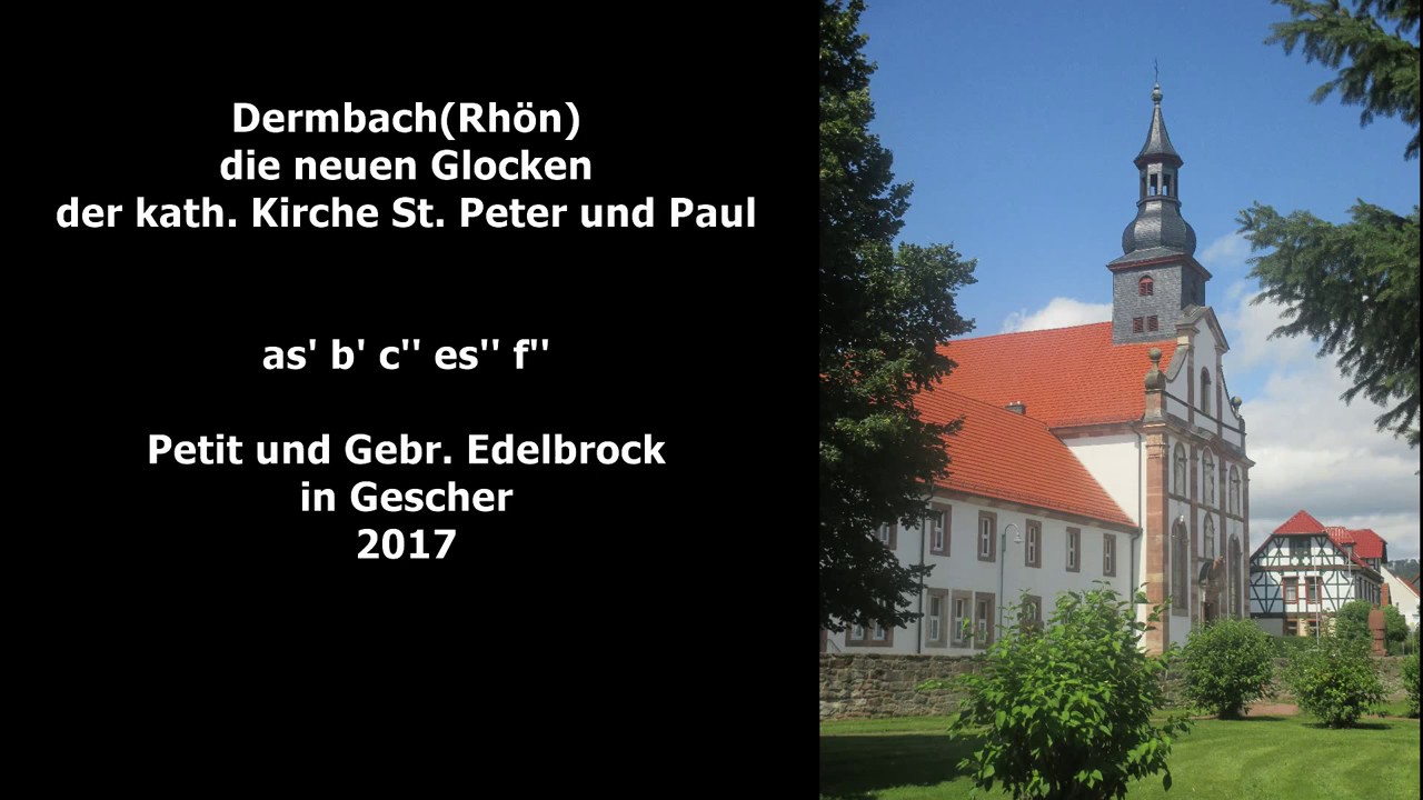 Dermbach (D) die neuen Glocken der kath. Kirche St. Peter und Paul
