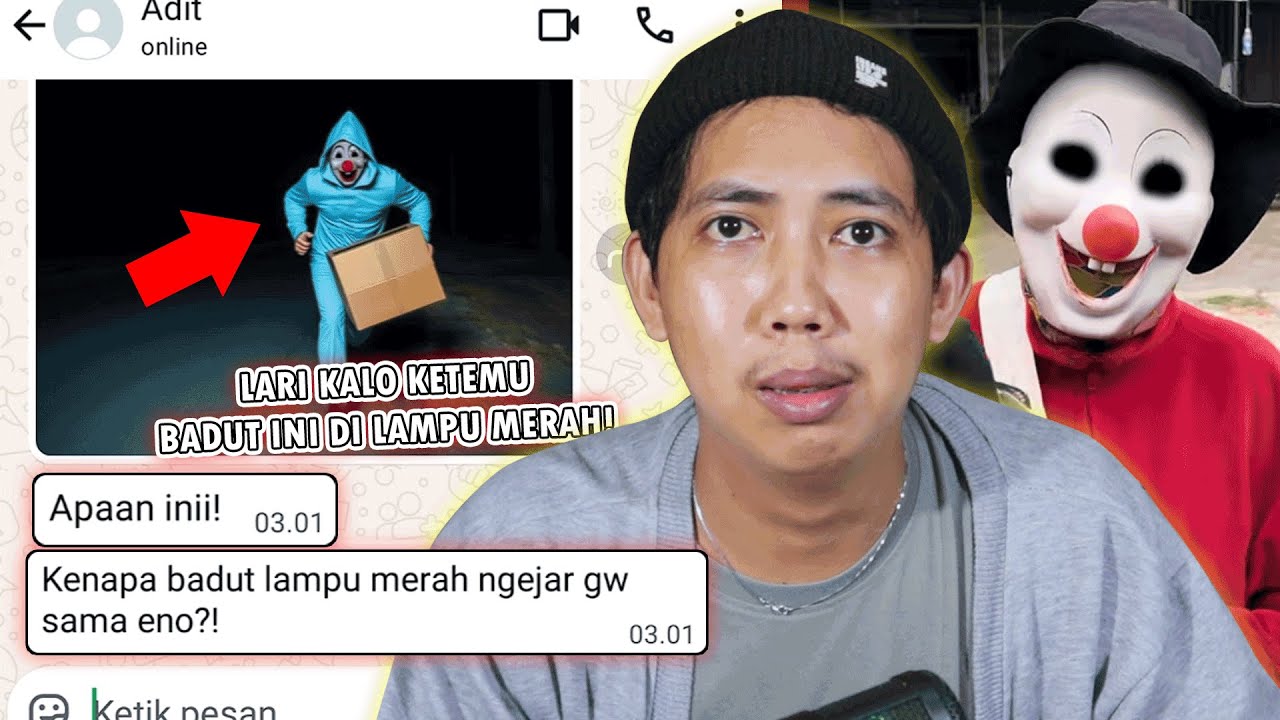 BADUT LAMPU MERAH MISTERIUS DI JAM 3 AM 😱 | CHAT HISTORY HORROR SERAM