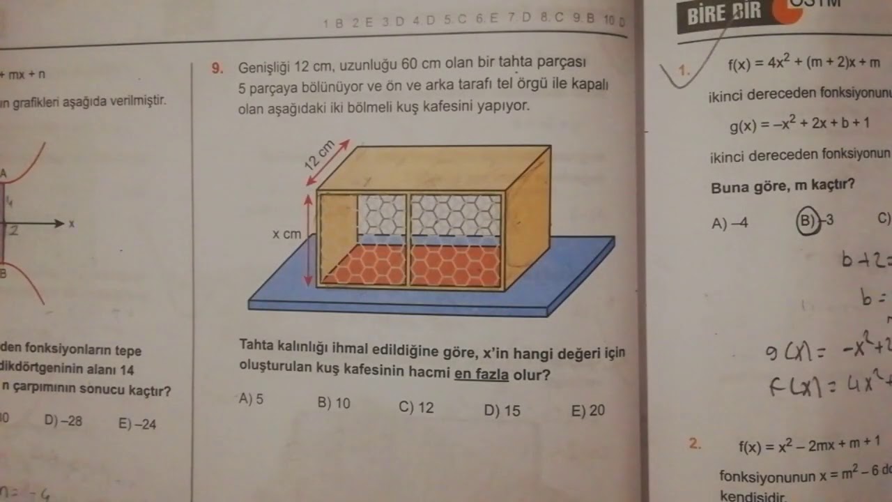 2 Deli 1 Araya Gelmemeliydi..😀    1 Polinom +1 Parabol..
