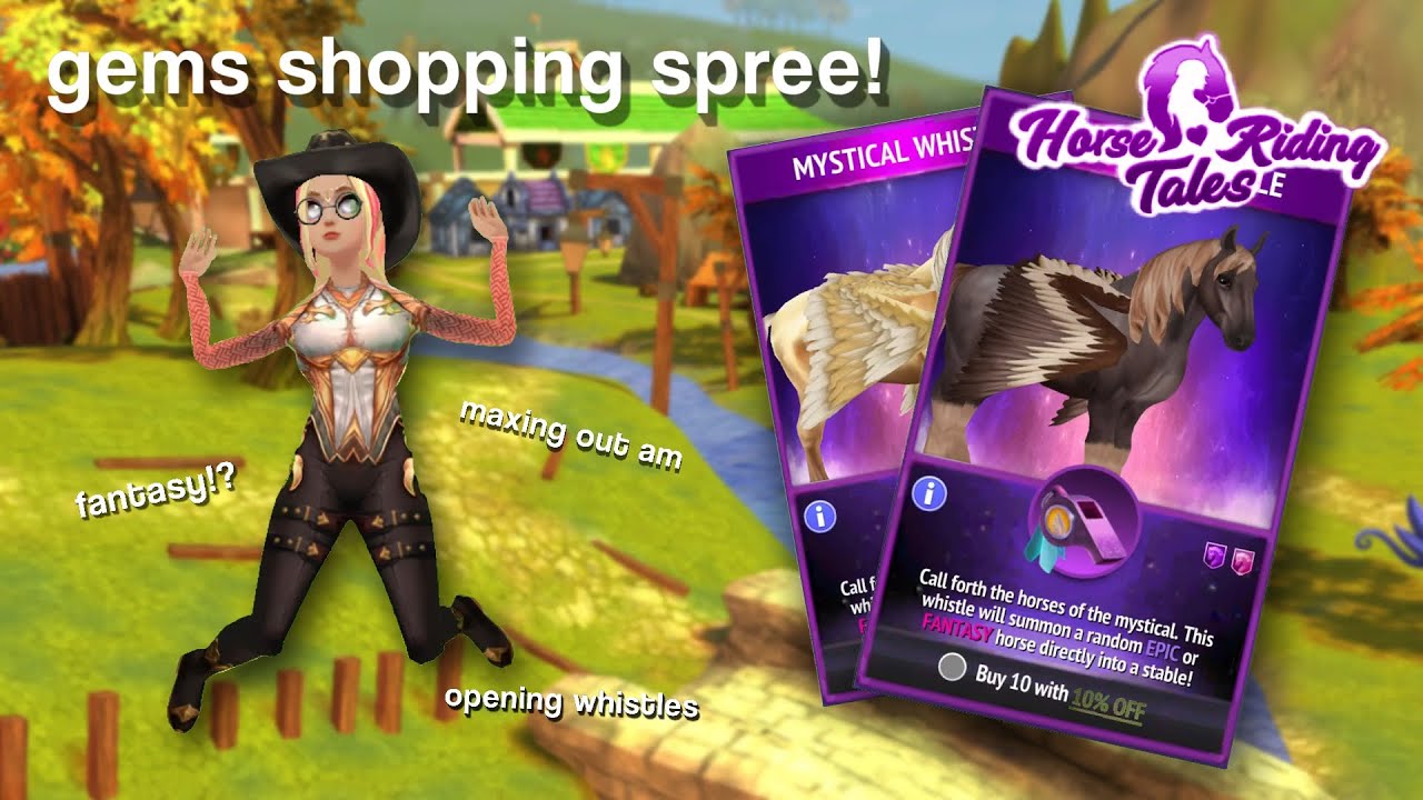 gems shopping spree! ..: Horse Riding Tales :..