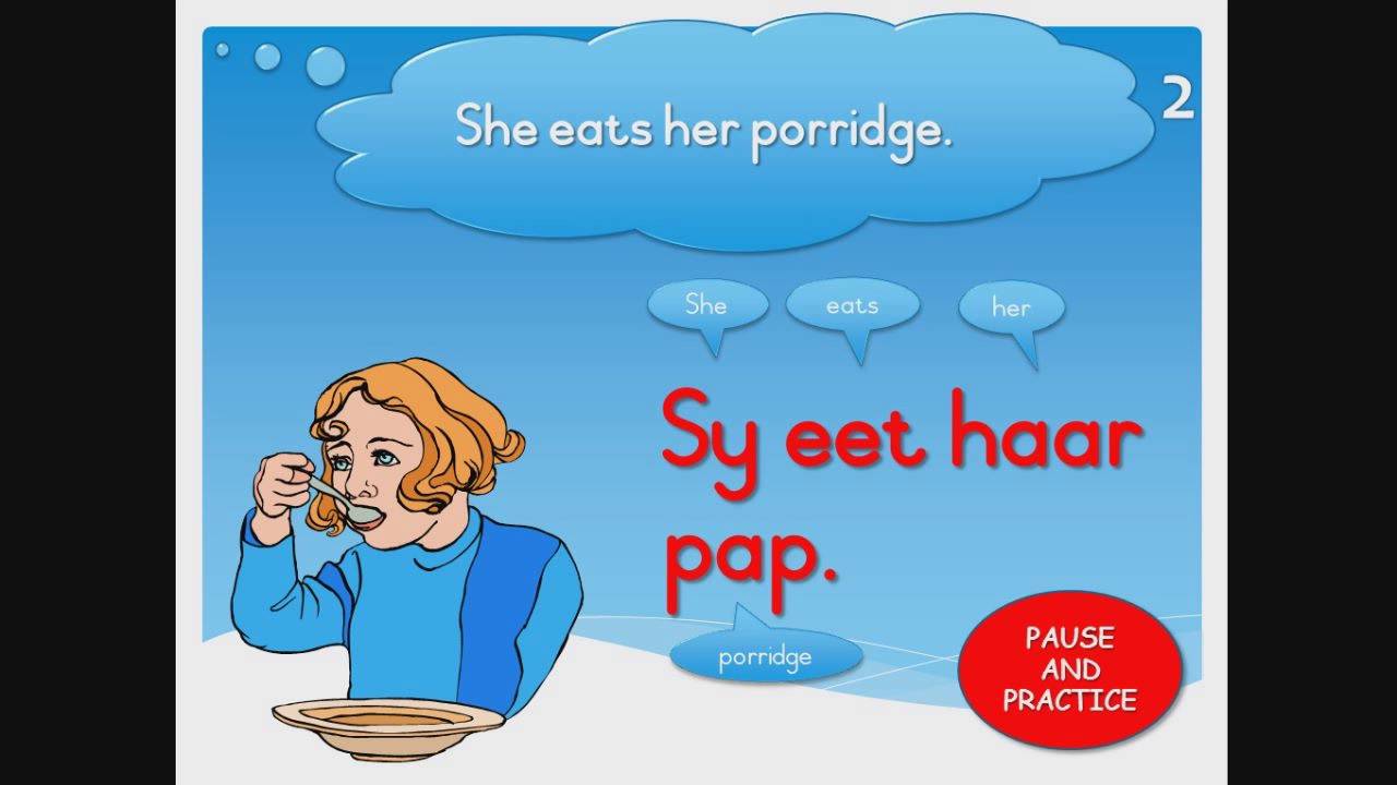 ESCS EDUFRIENDS - Phase 5 book 3 - EET / EAT (Afrikaans Reading Help)