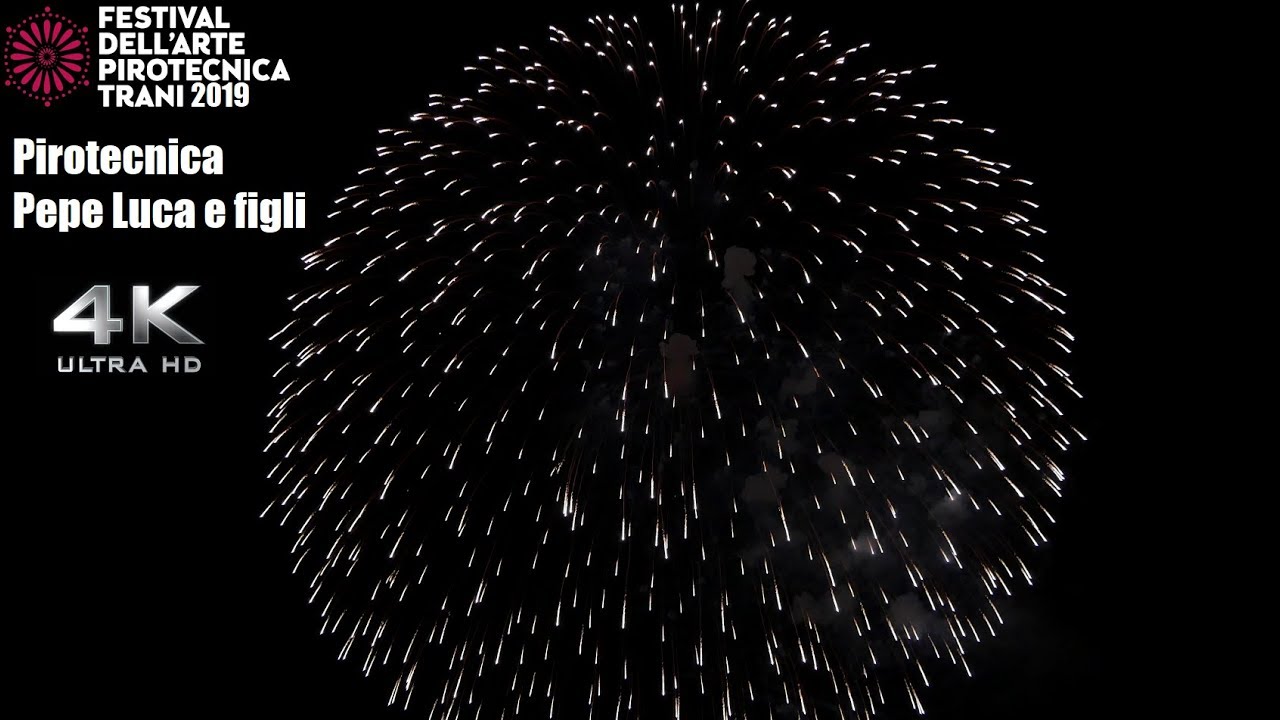 Trani Festival dell'Arte Pirotecnica 2019  - 14 Giugno - Pirotecnica LUCA PEPE e figli [ 4K ]