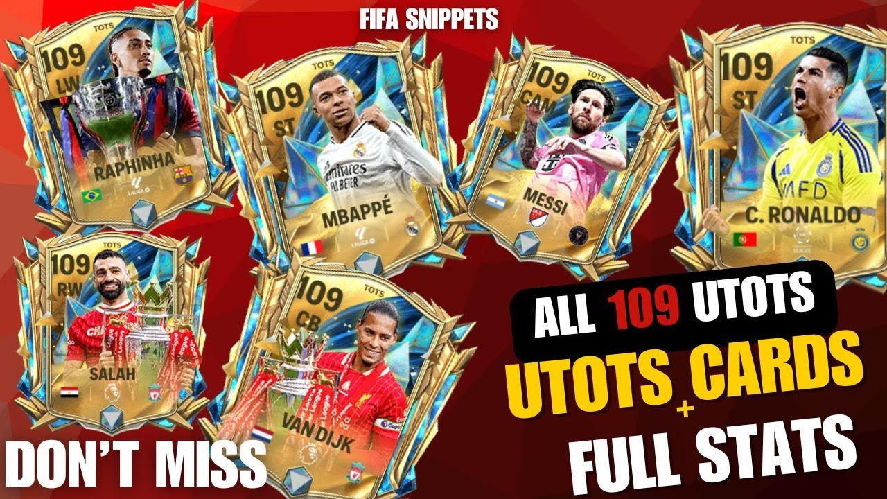 ALL 109 UTOTS Ranked! 📊 Best Cards + Insane Stats | FC Mobile