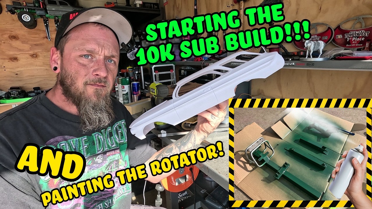 Painting 1/10 Rotator AND Starting New Build ( 2 in 1 Video!!! )