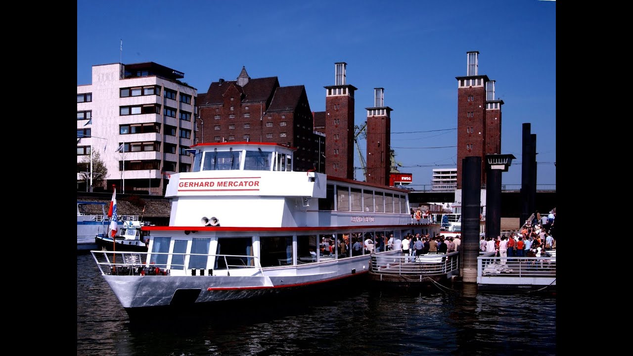 Weisse Flotte Duisburg hafen Runfahrten Gerhard Mercator جولة بسفينة دوسبورغ