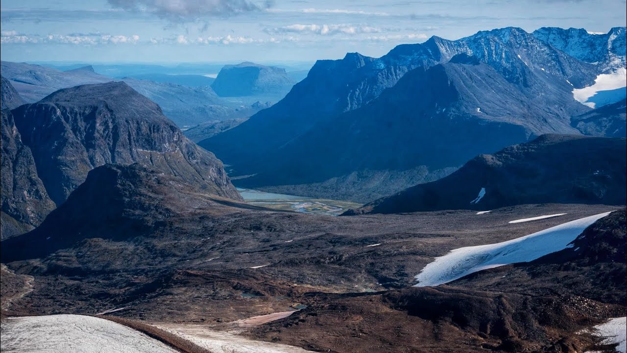 Sareks nationalpark - 130 km ensamvandring - från Ritsem till Kvikkjokk - 4k med kartor