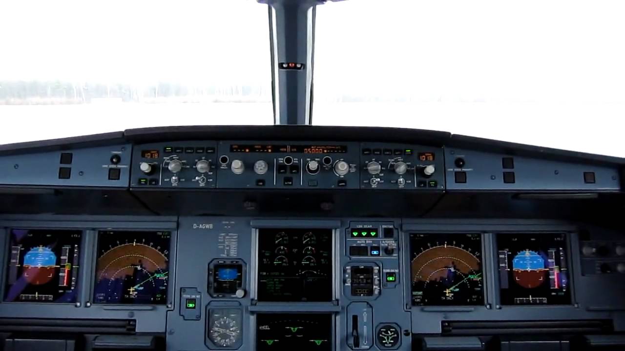 Germanwings Airbus A319-100 Cockpit Video CGN-LIS-CGN Part 1/10