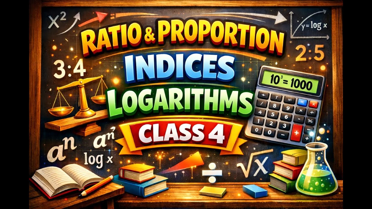 Ratio and Proportion, Indices, Logarithms | Class 4 | CA Harshvardhan Sanghi