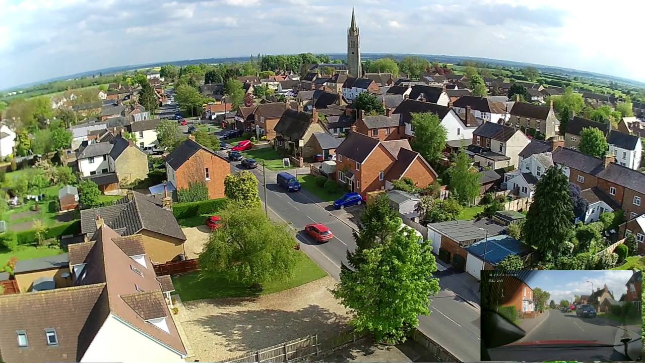 Hubsan H501S flight around Hanslope village. This time it worked