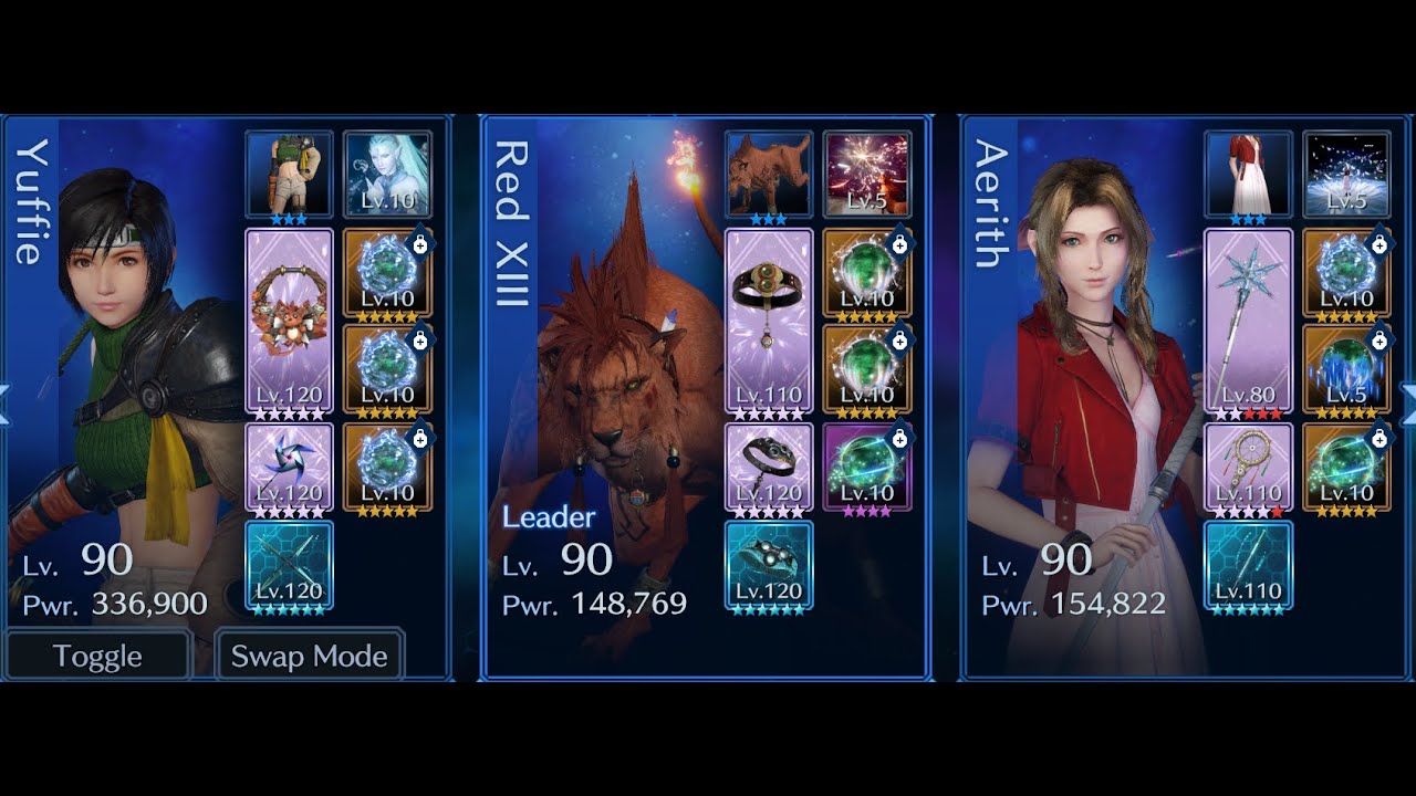 Angeal Escalation Challenge 20 Yuffie/Red/Aerith