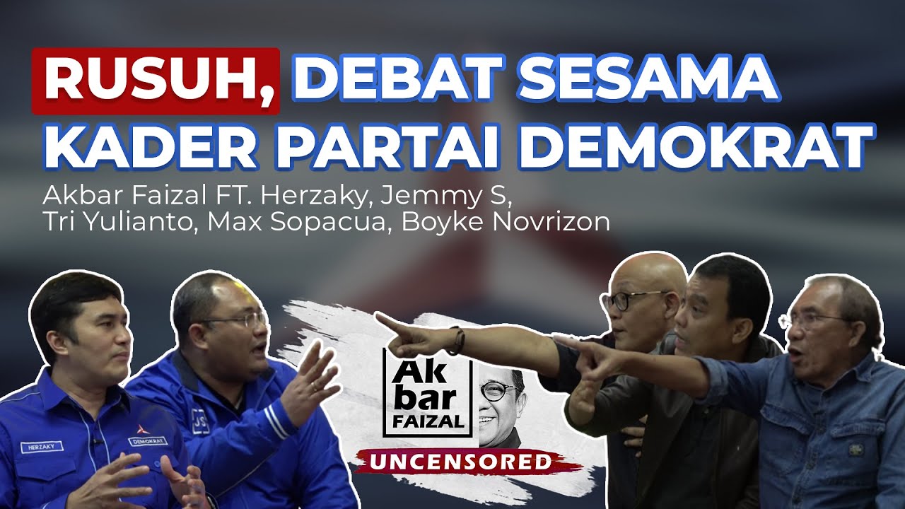 RUSUH!!! DEBAT SESAMA KADER PARTAI DEMOKRAT | AFU FT. KADER-KADER PARTAI DEMOKRAT