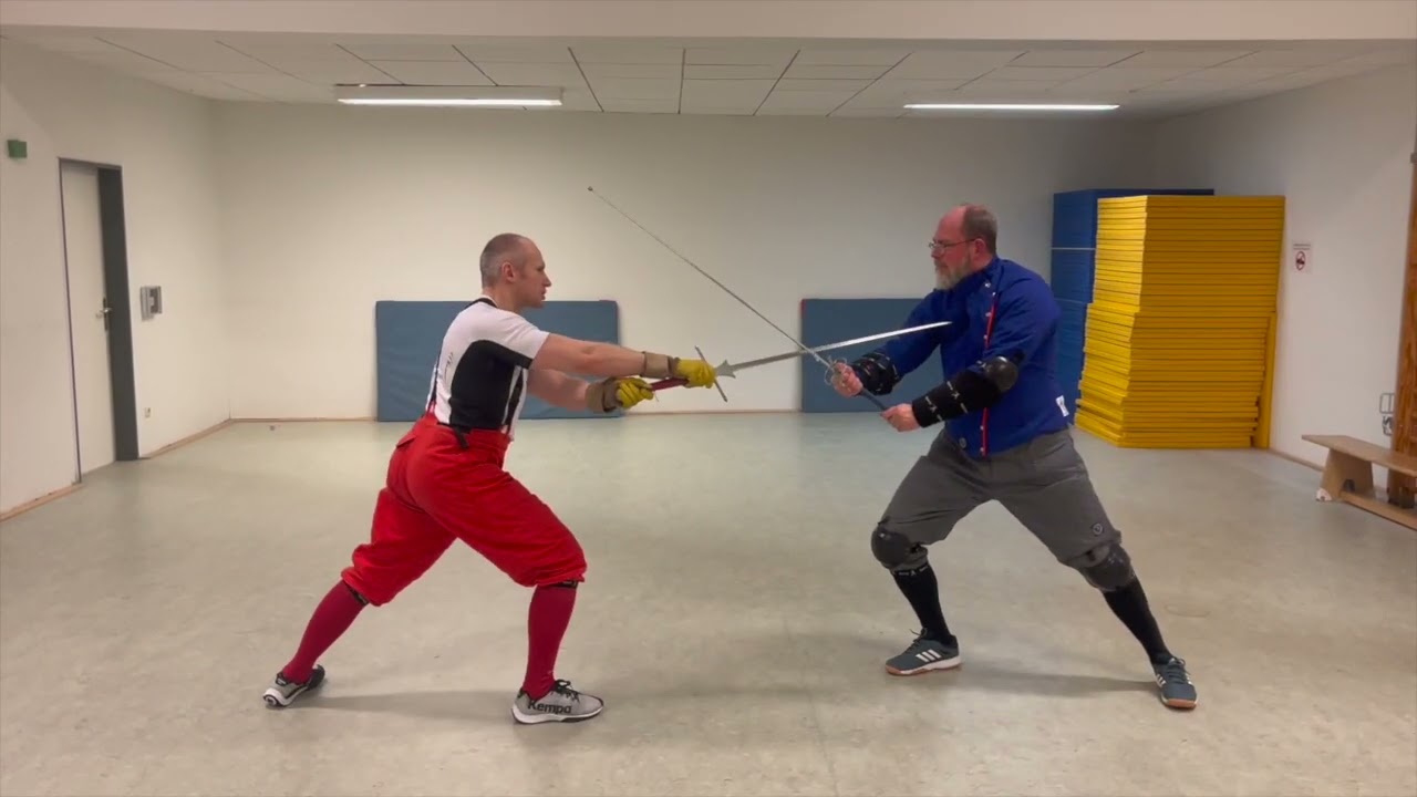Langschwert:  Variation von Stichen