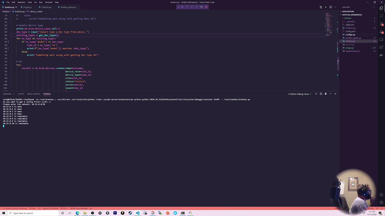 Автоматизированное обнаружение и создание устройств для Netbox с помощью Nornir | KNetbOX