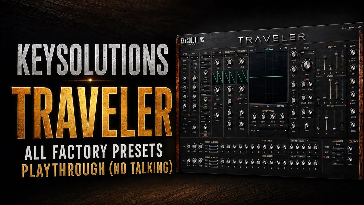 KeySolutions Traveler - All Factory Presets Playthrough (No Talking)