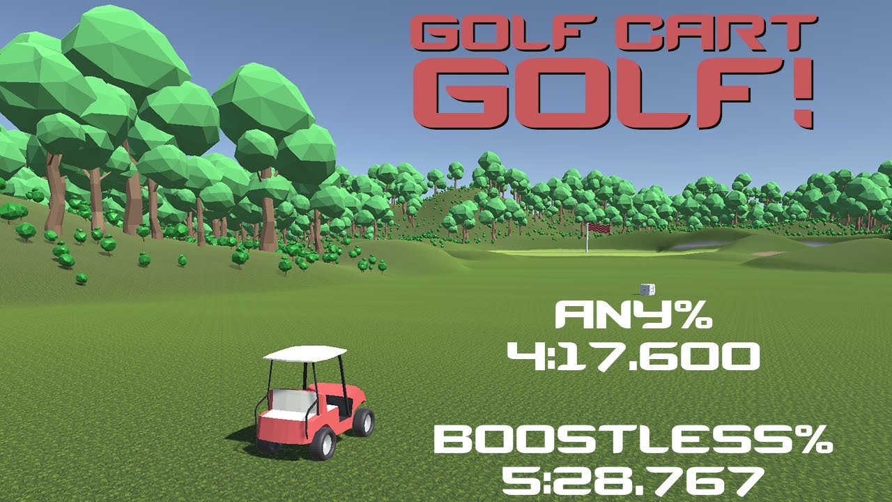 Performing the tremendous World Record Speedruns of Golf Cart Golf! in Any% and Boostless%