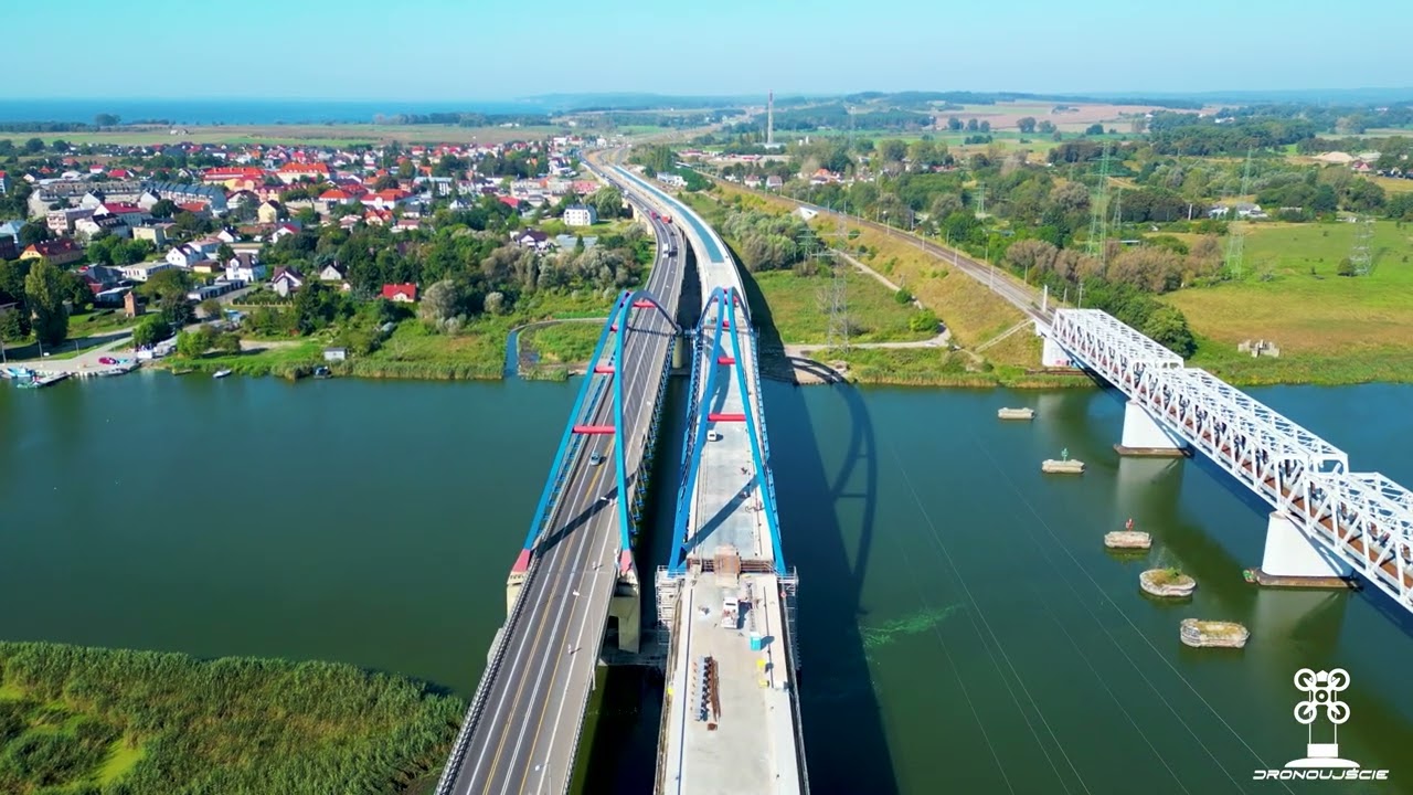 Budowa Drogi S3 Świnoujście - Troszyn - Cały odcinek od Troszyna do Dargobądza. Dji Drone Footage
