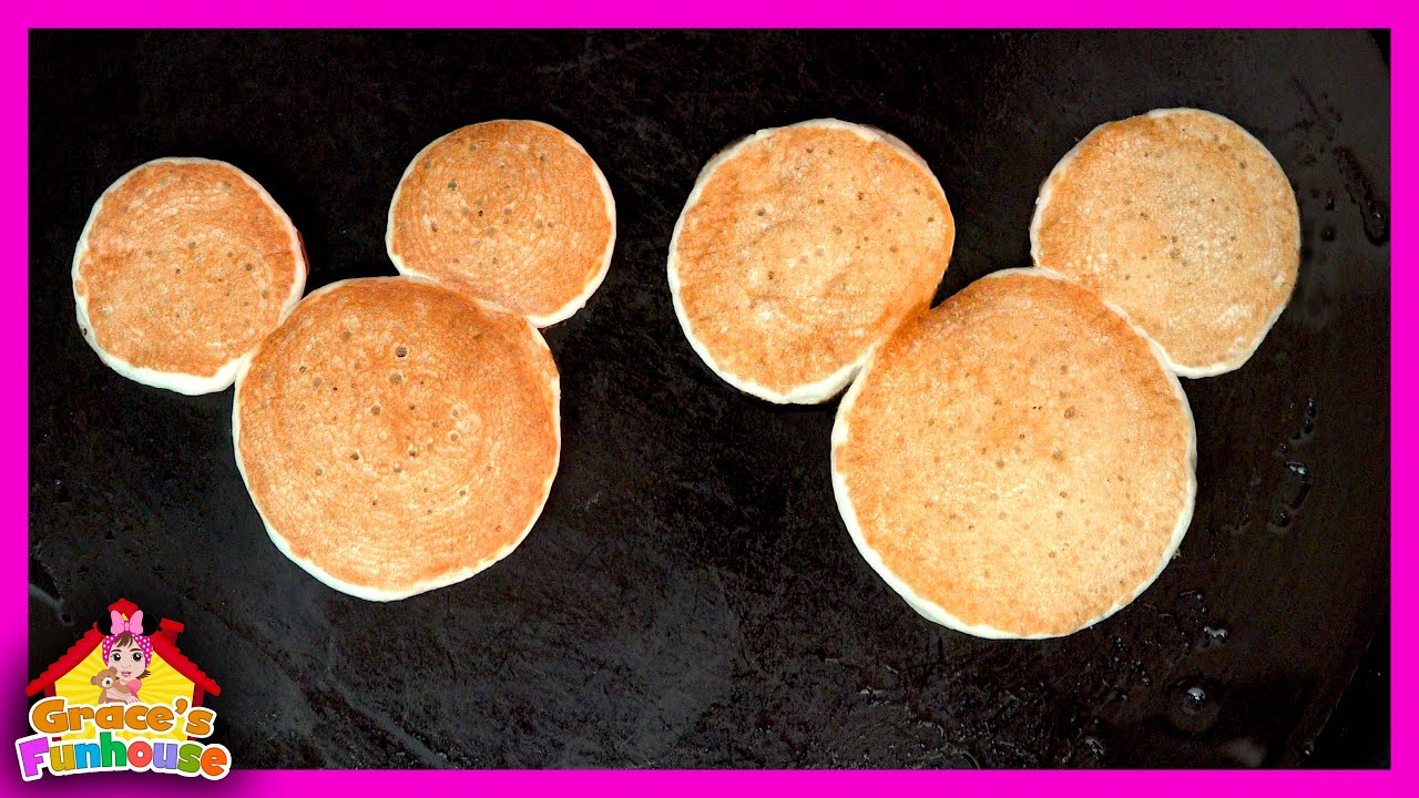 Make Mickey Mouse Pancakes in 1 Minute