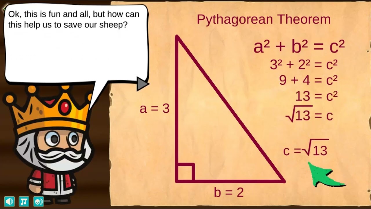 EDU GAMES - Pythagoras to the Rescue Edu Game Legends of Learning