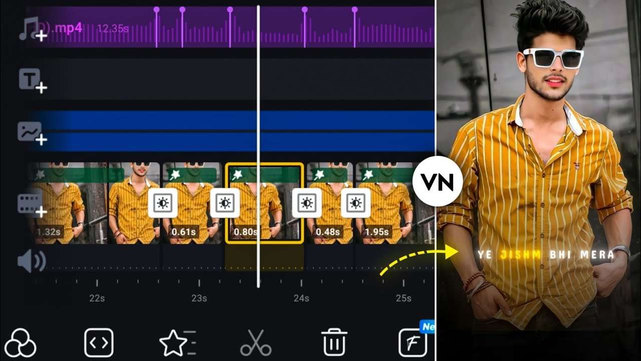 Vn App Me 1 Photo Se Video Kaise Banaye | Trending Photo Video Editing In Vn App | Vn App Tutorial