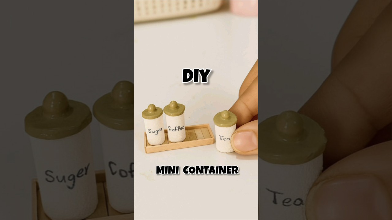 DIY Homemade mini kitchen set | miniature craft #diy #miniaturekitchenset #kitchenset