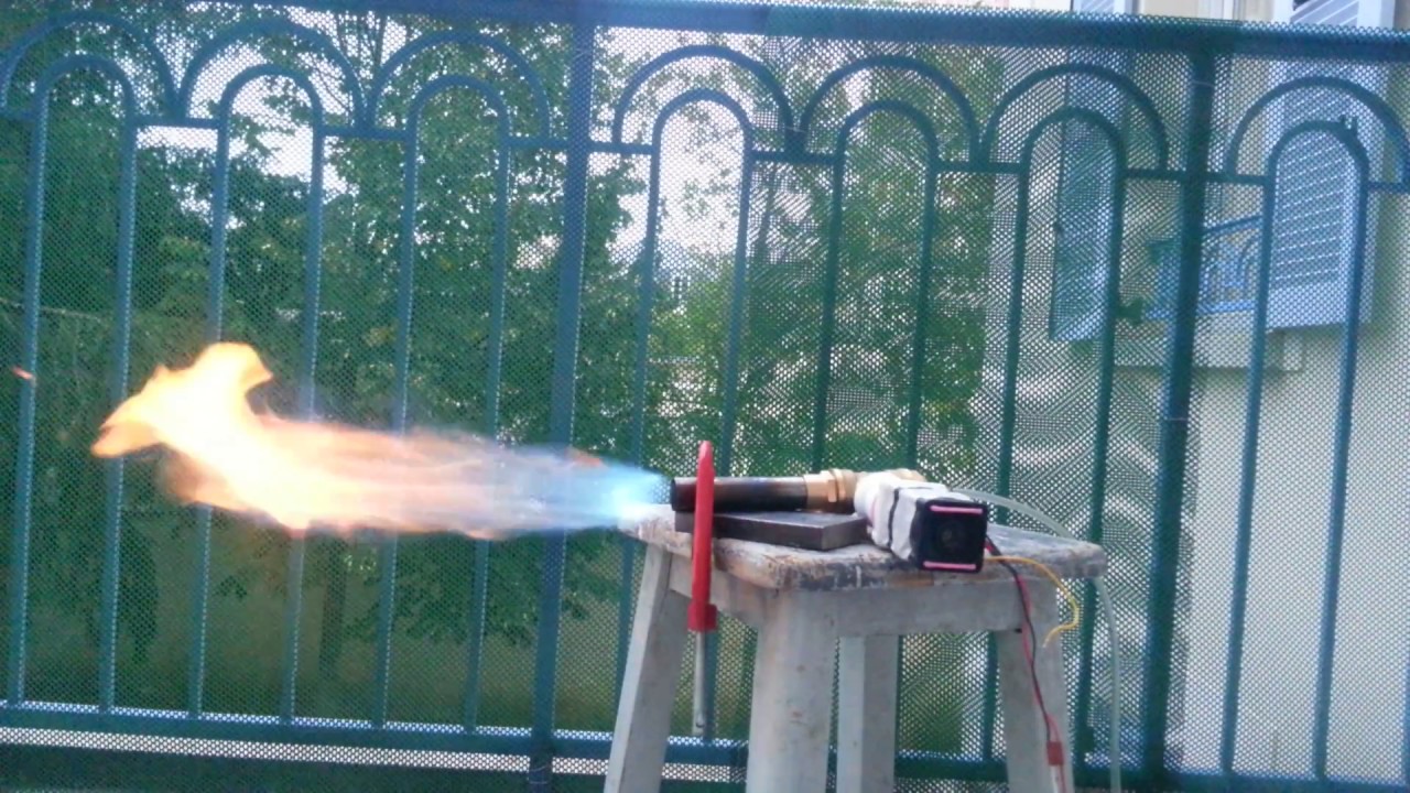 20mm gas burner test
