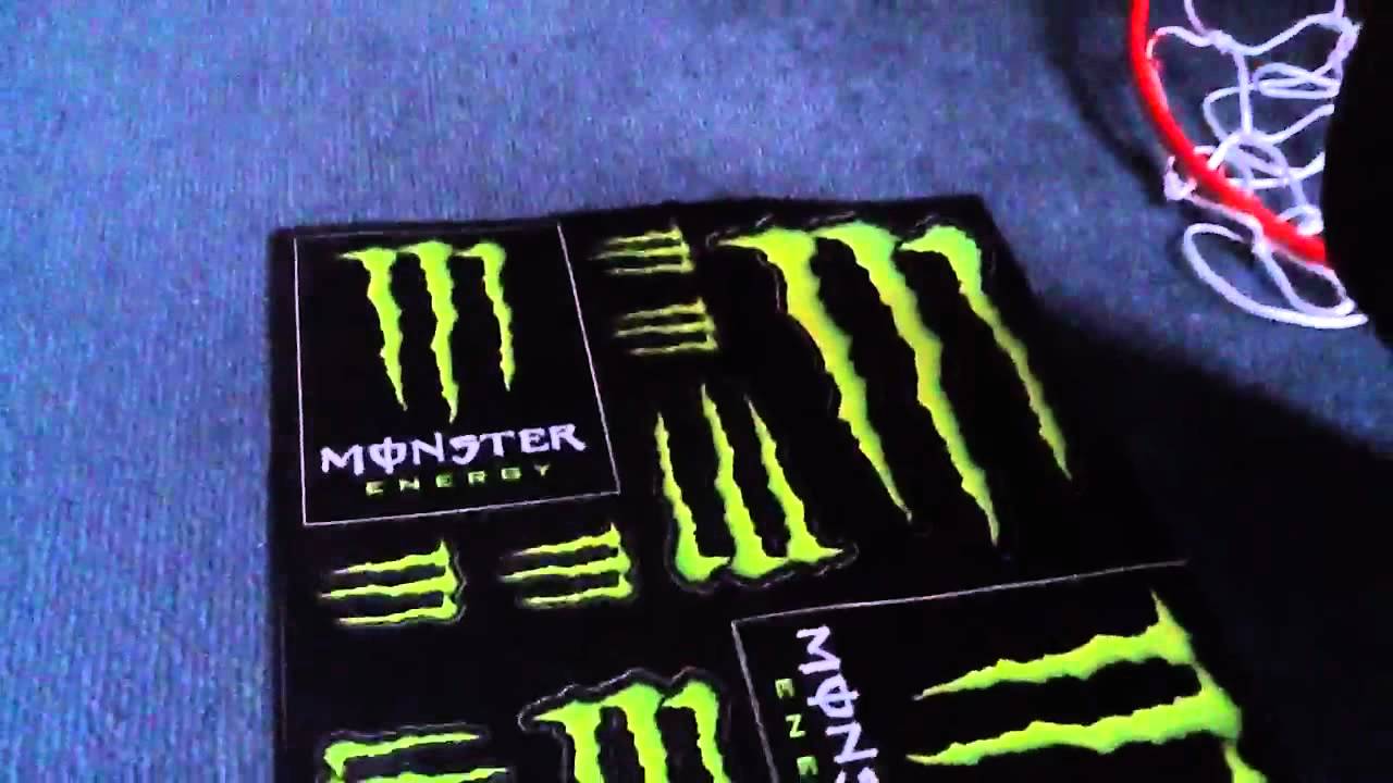 How to get free monster energy stickers