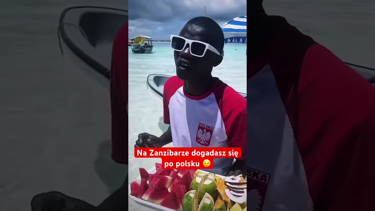 Janek z Zanzibaru pięknie m&oacute;wi po polsku #funny #zanzibar #zanzibarbeach #zanzibartours