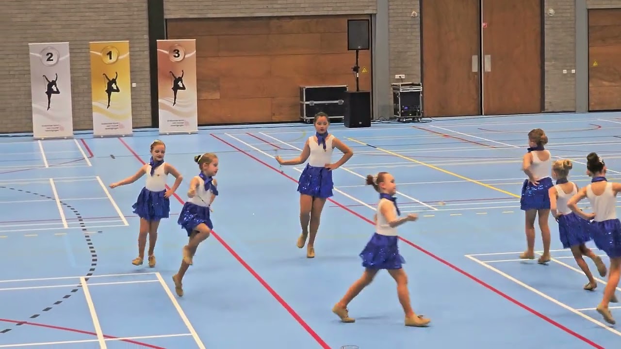 Melike op Brabantse kampioenschap Twirling in Waalwijk, 1te plaats Re-creation !! 