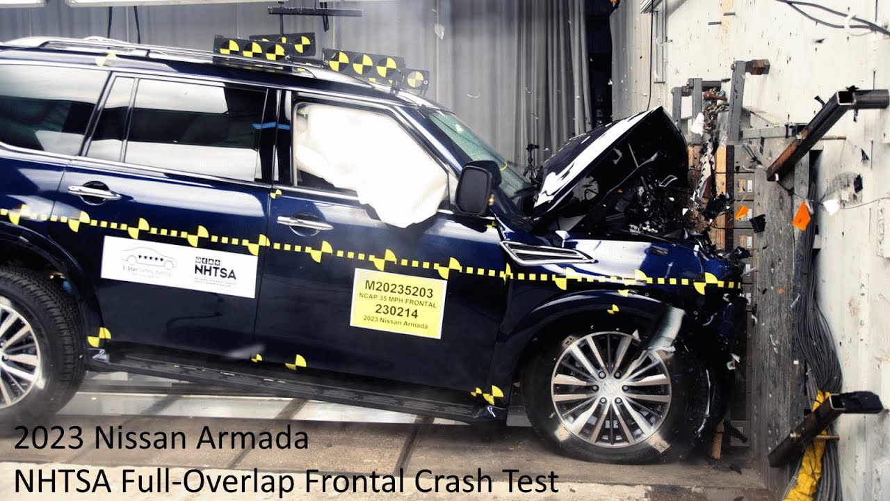 2021-2024 Nissan Armada / Infiniti QX80 NHTSA Full-Overlap Frontal Crash Test