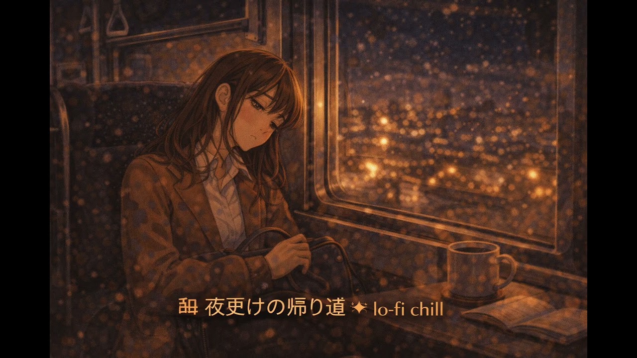 【作業用BGM 睡眠用BGM】夜更けの帰り道※lo-fi chil