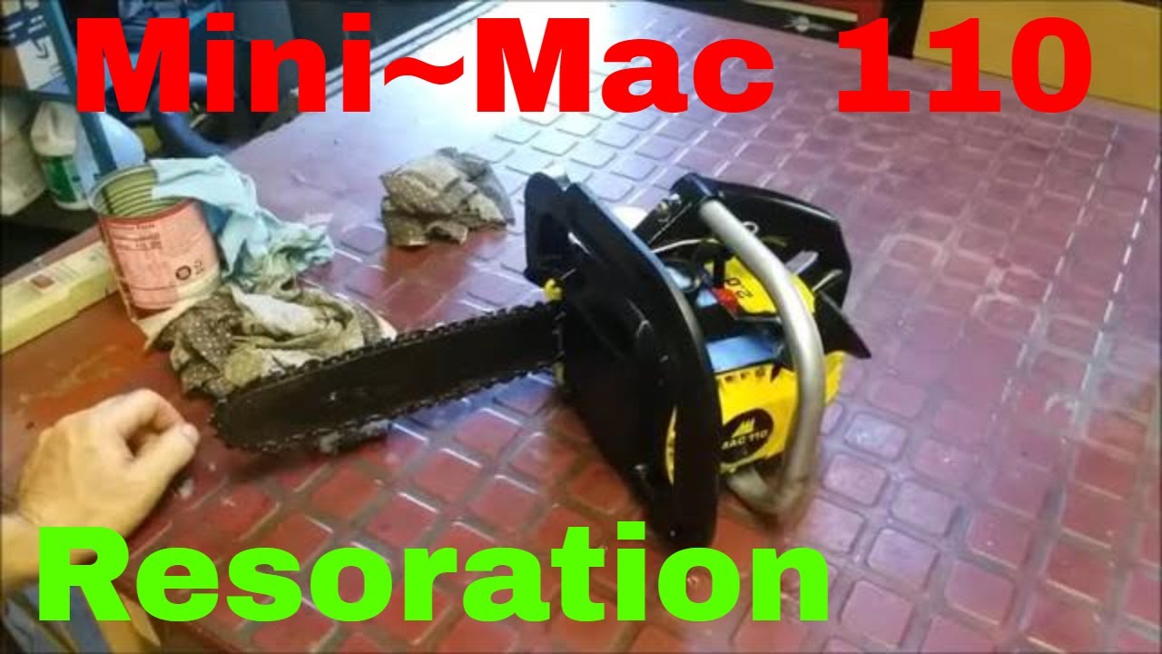 Реставрация винтажного Mcculloch Mac 110. Найден мертвым на городской свалке. Заведется ли?