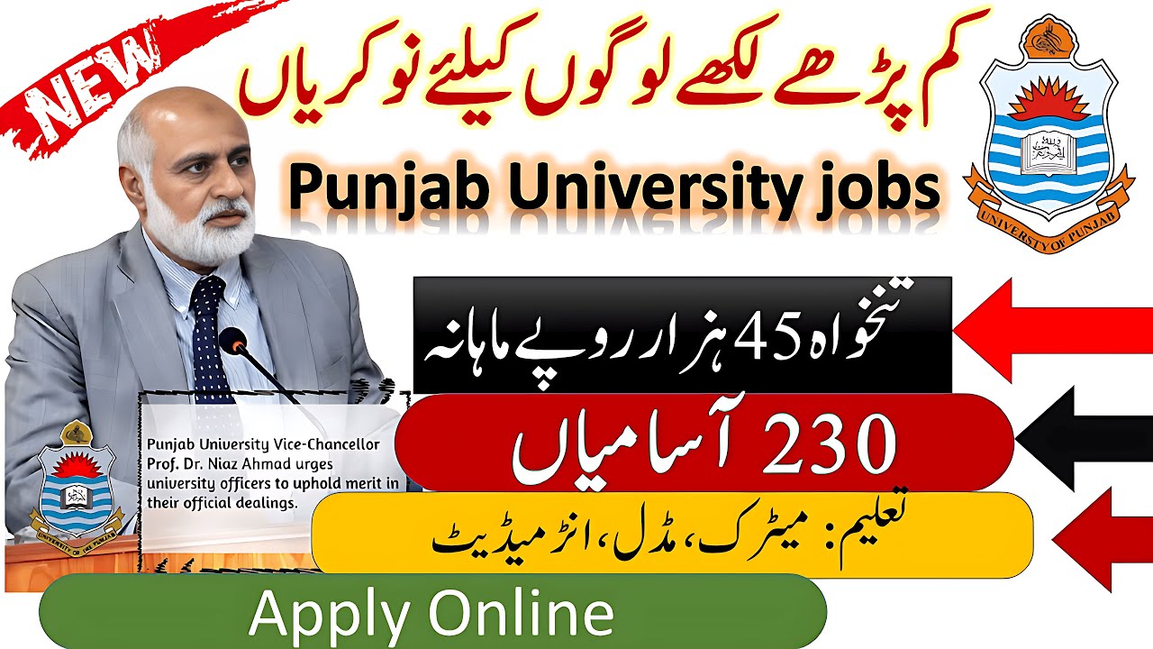 Punjab University News Today | Pakistan Government job | Jobs In Punjab 2025