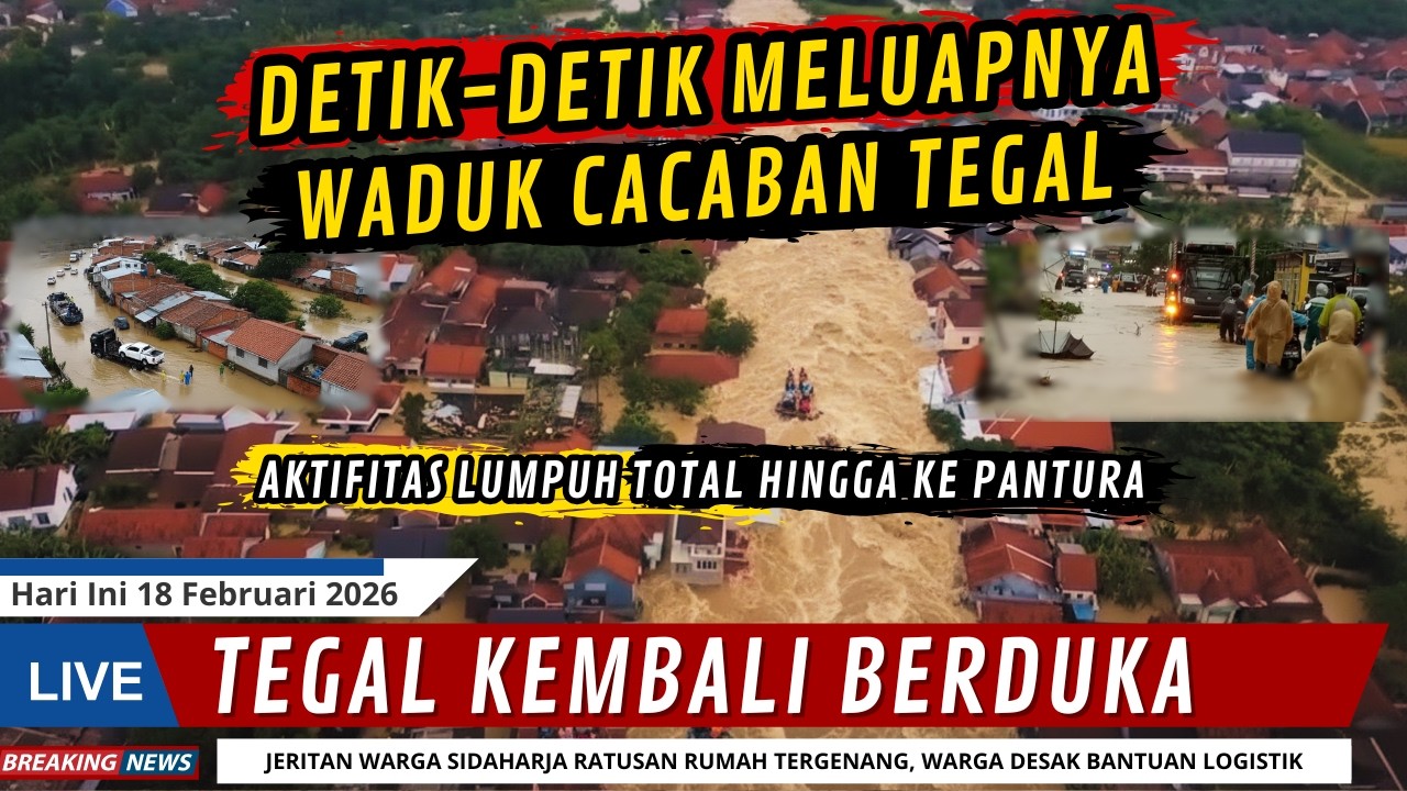 TEGAL SIAGA: WADUK CACABAN MELUAP! Desa Sidaharja Lumpuh Total, Warga Terjebak Banjir Kiriman!