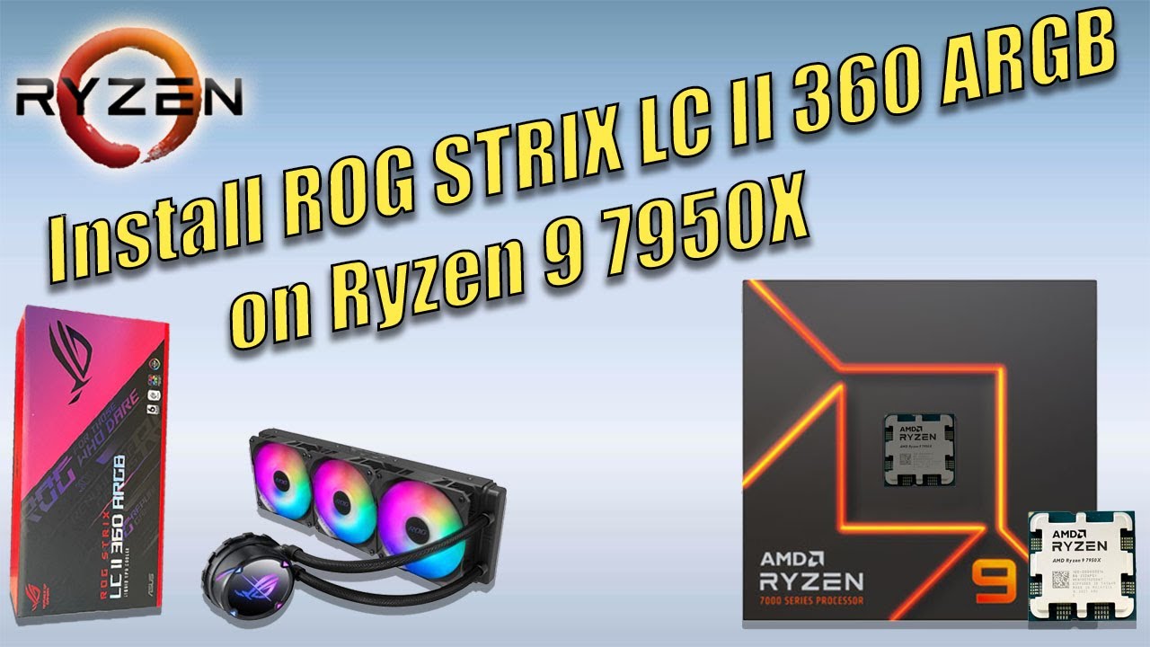 Установка ROG strix LC II 360 argb на Ryzen 9 7950x