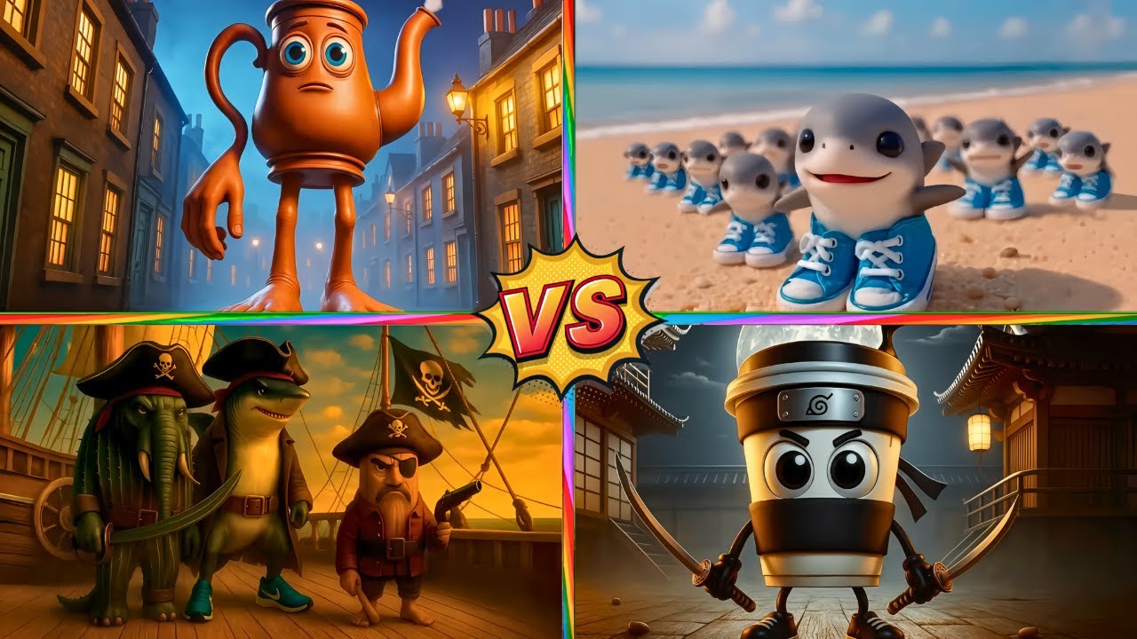 BRAINROT SAHUR🆚BRAINROT EXTINCTION🆚BRAINROT PIRATES🆚ASSASINO - Tiles Hop EDM Rush!