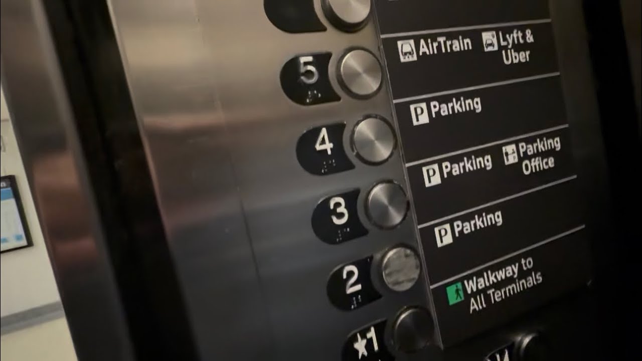 Westinghouse/ TK Traction Purple Elevators | Domestic Garage | SFO International Airport, CA