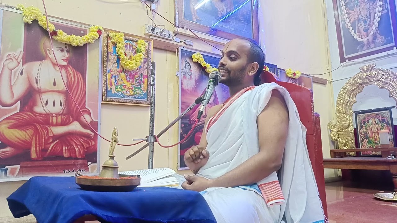 Sarasa Bharati Vilasa by Vid Aitareya Bharadwaja Achar ji  (Sri Bhramanaya achar's Son Day 5