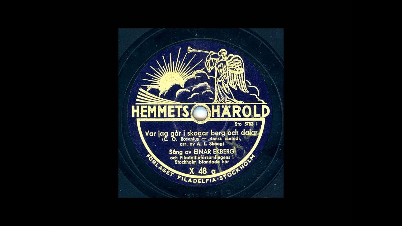 EINAR EKBERG - VAR JAG GÅR I SKOGAR BERG OCH DALAR