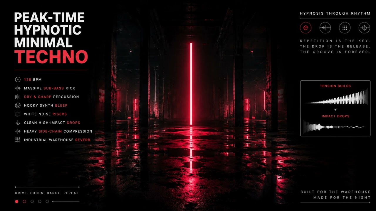 Warehouse Pulse  Peak Time Hypnotic Minimal Techno Mix 30 Minutes of Pure Pressure