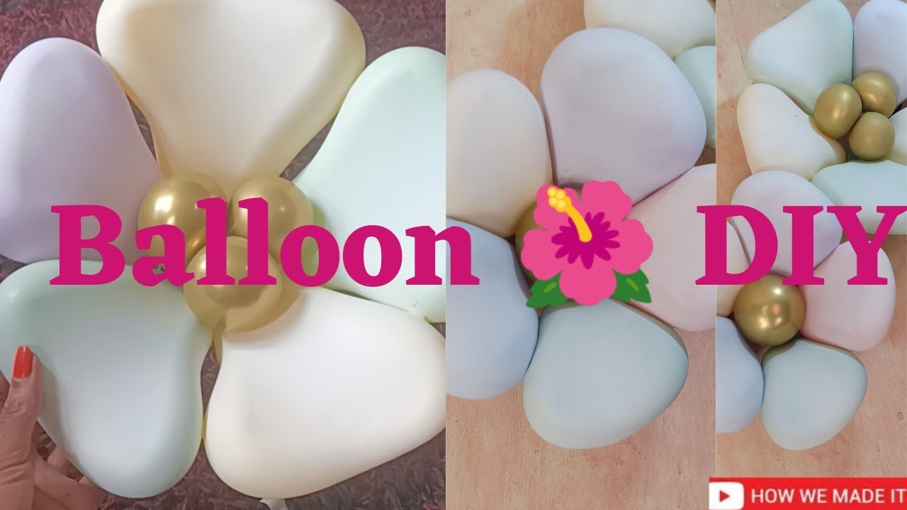 BALLOON FLOWER🌺 | DIY | How to | balloon distortion / balloon flower tutorial