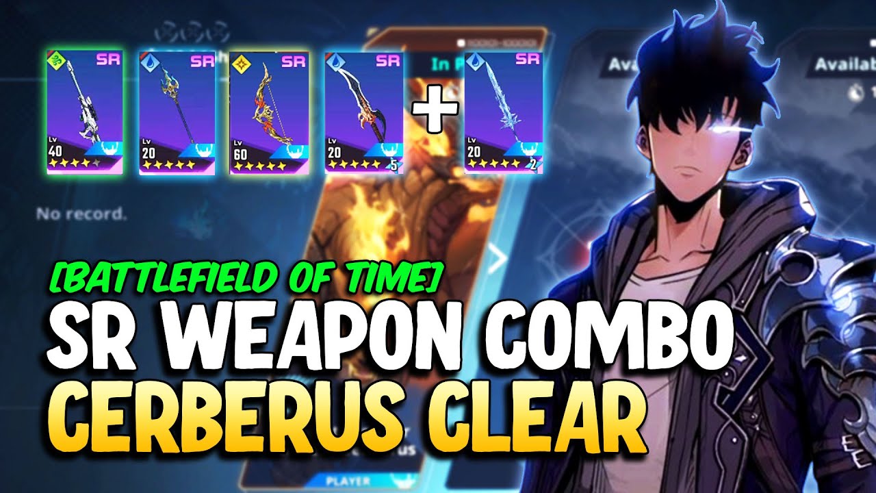 Frostbite Sword Combo with x4 SR Weapons | Battlefield of Time Cerberus | Solo Leveling: ARISE