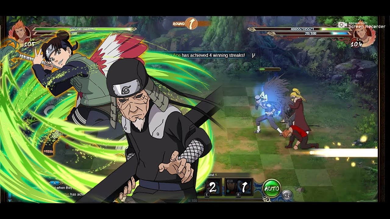 Naruto Online Sage World: Edo Hiruzen, Gnw Tenten team