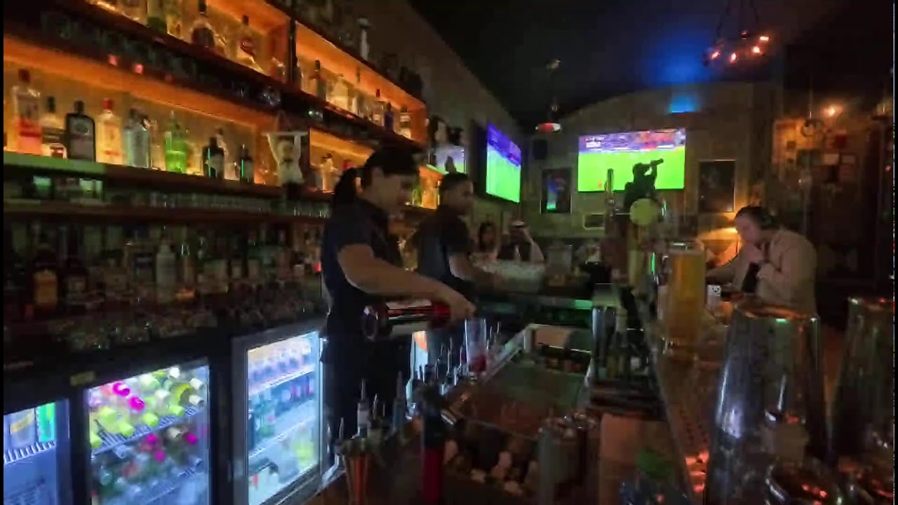 Night out video at the bar