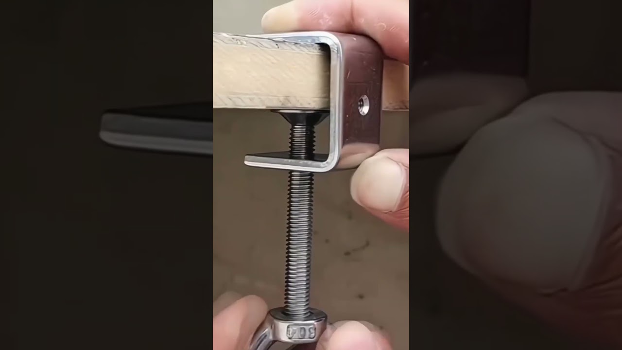 How to install and use 304 Stainless Steel Tiger Clamp Woodworking Clamps Heavy Duty C Clamp