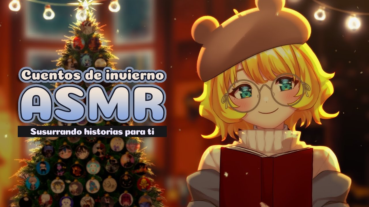 【ASMR】Leyendo 4 relatos de invierno para ti ❄️ / lectura soft spoken con fogata de fondo 📖