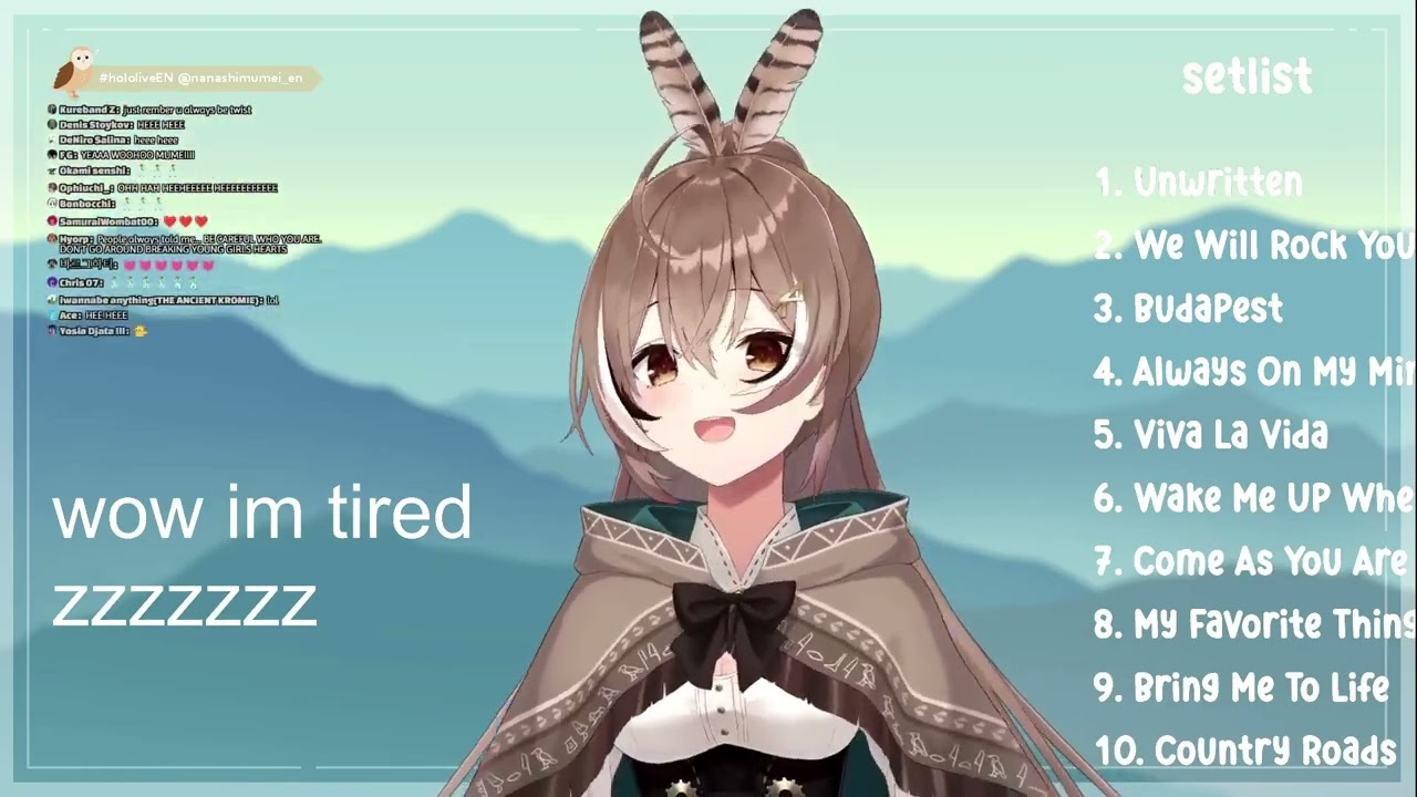 Nanashi Mumei sings Billie Jean