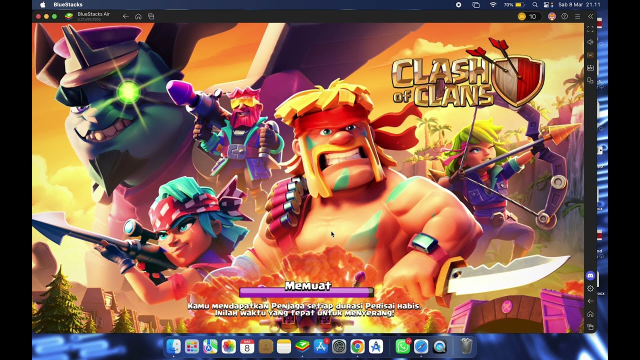 Tutorial cara bermain CLASH OF CLAN di macOS ( macbook air ) #macbookair #tutorial #fyp