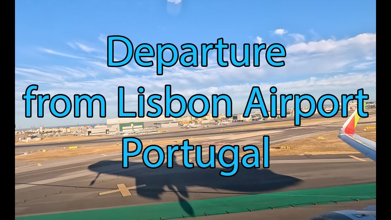 Sunset departure from Lisbon Airport (Portugal) on TAP Portugal Airbus A321 to Funchal (Madeira)
