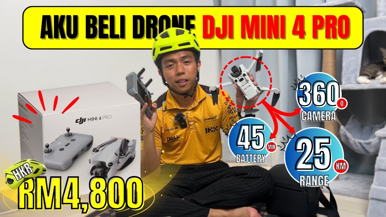 Drone Ajaib RM4,800! DJI Mini 4 Pro Review + Rahsia Jana Pendapatan dengan Drone! HKR